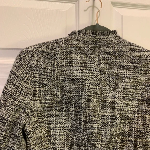 Talbots Black & Gray Wool Blazer Suit JacketSize 10P